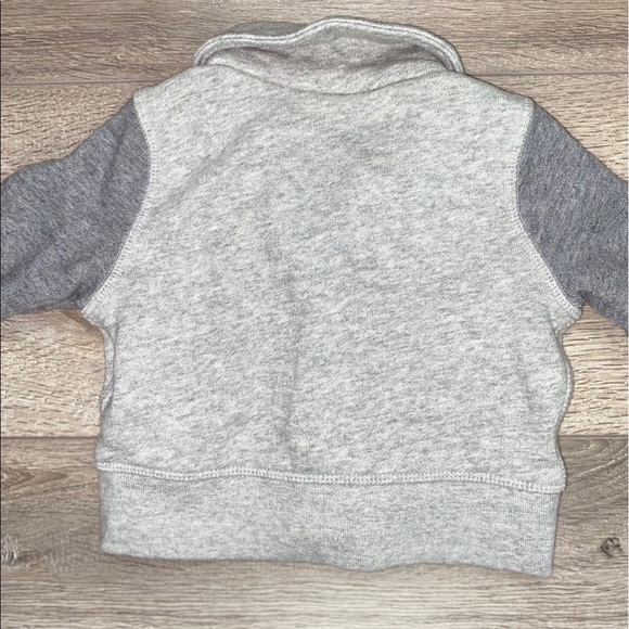 GAP Sweatshirt Cardigan Gray 3-6 Months - Picture 10 of 13